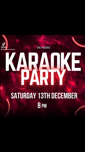  Get ready to shine at The Phoenix Karaoke Party! Join us Saturday 13th December at 8 PM for a night of music, laughter, and unforgettable moments! #KaraokeNight #SingYourHeartOut #PartyTime #ThePhoenix #GoodVibesOnly ✨ #craftunionpubs #thephoenixrainham #essex#Essex | The Phoenix Rainham RM13 | Facebook