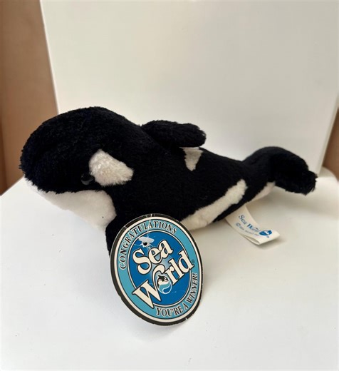 Vintage Shamu Orca Plush Toy by Seaworld • 24 Cm • Killer Whale Soft Toy • With Original Tag • Marine Animal Collectible - Etsy UK