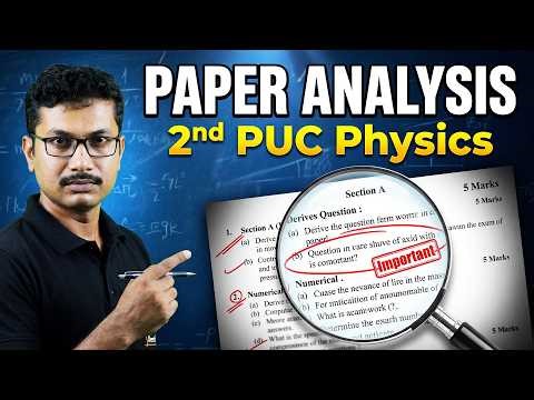 🔥 2nd PUC Physics Final Exam Paper Analysis | Soumik Sir 💯