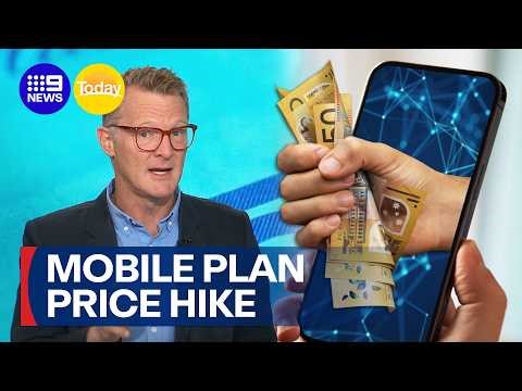 Major telcos preparing to hike price of mobile plans | 9 News Australia