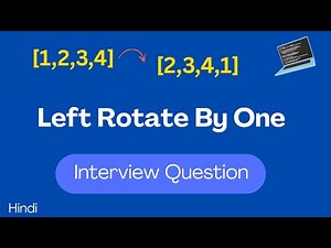 Left Rotate an Array by 1 | Most Asked Array Interview Question Explained #js #dsa