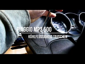 How to replace the coolant of the Piaggio MP3 500.