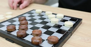 Strategic Checkers Match between Two Players Stock Footage - Video of strategic, square: 353459772