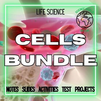 Cells Life Science Interactive Notebook Unit Bundle | Google Slides   Printable