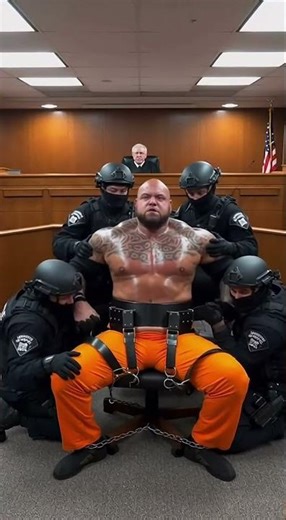 Giant Prisoner Gets Life Sentence in Federal Court | Guards Struggle to Hold Him | Justice Cam