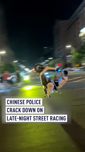 Chinese police crack down on late-night street racing