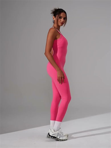 Wholesale Butt-Lifting One-Piece Yoga Bodysuit #bulkorder #clothingmanufacturer #apparelsourcing