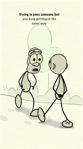 Trying to pass someone but keep going the same way! (4k memes) #shorts #funny #memes