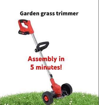 Assembling a Battery Powered Grass Trimmer