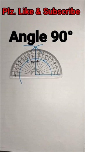 How to construct Angle of 90 degree by Compass | 90° Angle #shorts