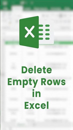 Delete Empty Rows in Excel Smartly😎 | Excel Tutorials #shorts #excel