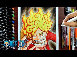 Cách vẽ Luffy Gear 5 / How To Draw Luffy Gear 5 / One Piece