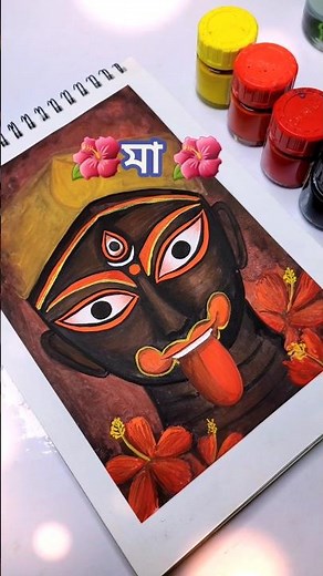 Maa kali Drawing 🌺✨🪔#shorts #drawing #kali #diwali #trending