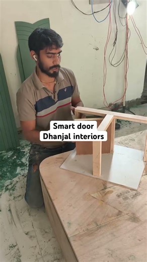 Smart door design (space saver) 🔥 #shorts #doors