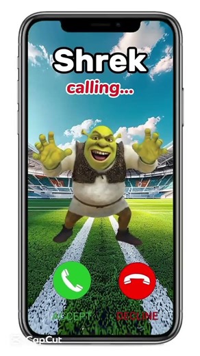 Shrek Calling #smartphone #cartoon #gaming #games