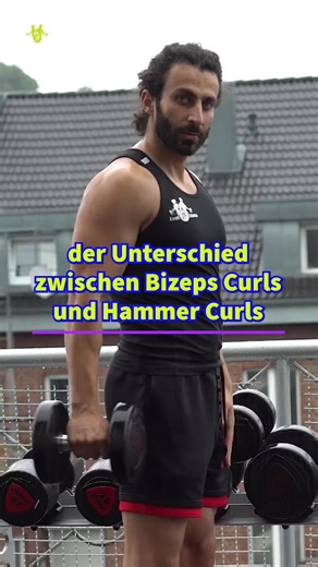 Unterschied zwischen Bizeps Curls und Hammer Curls