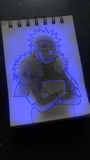 Drawing tobirama senju || Naruto drawing || glow art #animedrawing #anime #drawing #art #shorts