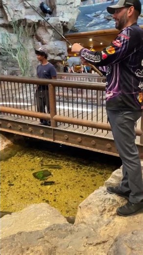 EPIC Fishing INSIDE Bass Pro Shops!!