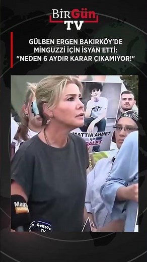 Gülben Ergen Minguzzi için Bakırköy Meydanı'nda isyan etti: “NEDEN 6 AYDIR KARAR ÇIKAMIYOR!”
