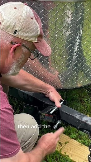 Installing the Haul Master Spare Tire Carrier on our Cargo Trailer | Harbor Freight