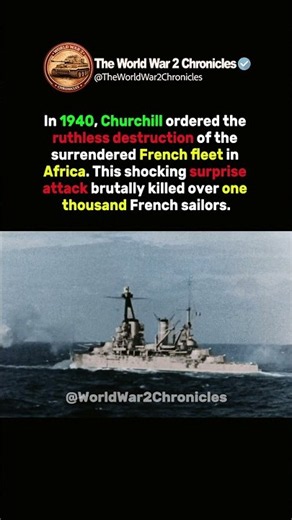 Why Churchill ATTACKED His Own Allies 🤯 #ww2 #history #worldwar2