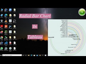 How do I make a radial bar chart in Tableau?