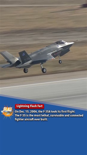 Lightning ⚡ Flash Fact: On Dec. 15, 2006, the F-35A took its first flight. | F-35 Lightning II Joint Program Office