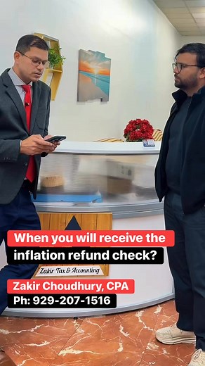 When you will receive the inflation refund check? #inflation #refund #nys #bronx #check | Zakir CPA, PLLC