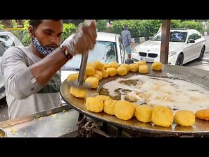 Big Aloo Tikki Chaat | Desi Gheewali Pattice Of Delhi | Indian Street Food