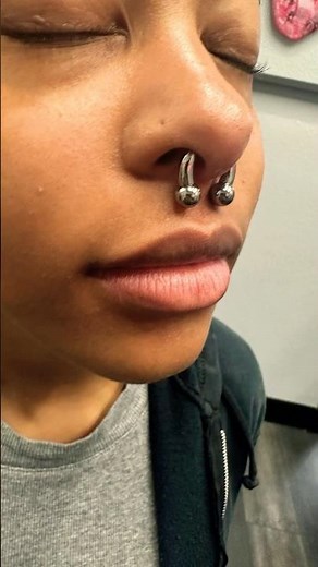 6g septum piercing