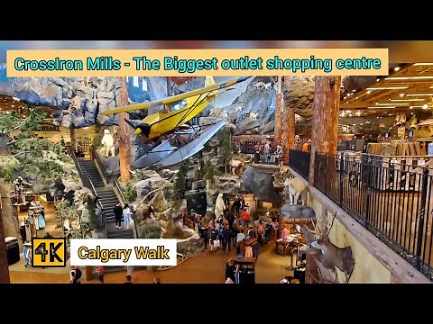 CrossIron Mills - The Biggest one-level Outlet shopping Centre in Calgary, Alberta. #calgary