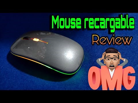 Mouse Inalámbrico recargable RGB silencioso 100% Real no fake