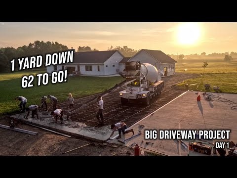 First Day of the Big Driveway...We almost lost it!