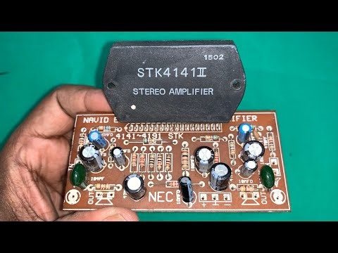 Amplifier circuit board using STK4141