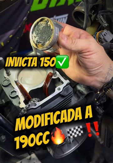 Modificación de Invicta 150 a 190cc con cilindro, árbol de levas Racing y porting tipo espejo para optimizar el flujo y mejorar la respuesta del motor 💨🚀🔥#racingbike #altorendimiento #porting #invicta150 #mejora #fyp #racing #cucuta #paratii #tallermecanico #rendimiento #modification