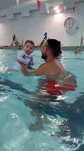 Under the legs , catching the pool side , dad’s having their hands protecting the kiddos faces from the wall , backflip and back to the wall. I like it like that!!!! 🤗 | Aquababy