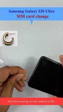 5. How to change “SIM card” in a Samsung Galaxy S20 Ultra. #galaxys20ultra, #s20ultra, #s20ultra5g