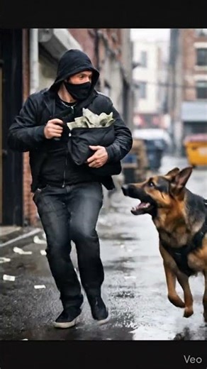 Relentless Chase: Police Dog Closing In on a Fleeing Suspect #police #disneymovies #animatedmovie