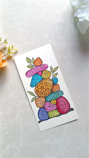 460K views · 4.2K reactions | Zentangle Art DIY bookmark . . . . . . Don't repost  . . . . . . #artsyjayas #art #bookmarkpainting #acrylicpainting #gouche #reels #explore #explorepage #bhfyp | Artsy Jayas | Facebook