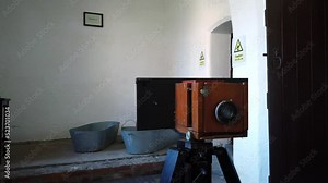 Beaumaris Gaol Victorian Welsh prison jail cells artefacts antique camera prisoner identity room