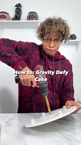 32K views · 1.3K reactions | how I structure gravity defy cakes! Let me know if you have any questions! #gravitydefycake #blackbakersofinstagram #baking #cakedecorating | Everything Just Baked | Facebook
