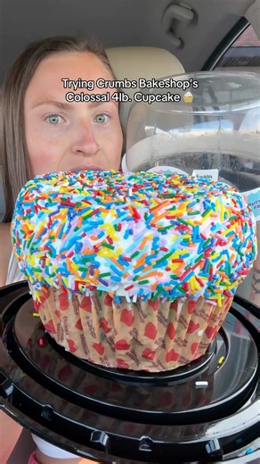 Morgan Chomps on Instagram: "Trying Crumbs Bakeshop’s COLOSSAL CUPCAKE 療 now about that oreo one... @originalcrumbs @krogerco #crumbsbakeshop #cupcakes #cake #birthdaycake #dessert #groceryshopping #groceryhaul #foodfind #newfood #crumbs #sprinkles #surprisecake #birthdaysurprise #vanillacake #frosting #tastetest #snacks #kroger #snackreview"