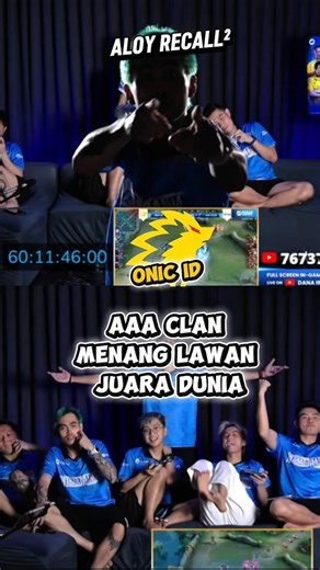 ONIC ID KALAH LAWAN AAA CLAN #aaaclan #marapthon #aloy #viral #onicesports #mobilelegends #mlbb