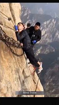 Mount Huashan – The Most Dangerous Hike on Earth? 😱⛰️#china