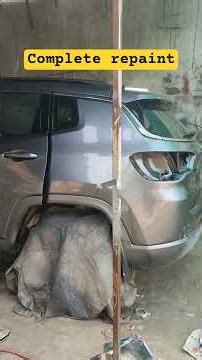 complete paint process with price #automobile #shortvideo #carrestorationproject #jeep #jeepcompass