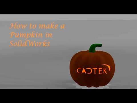 How To Make a Pumpkin In SolidWorks