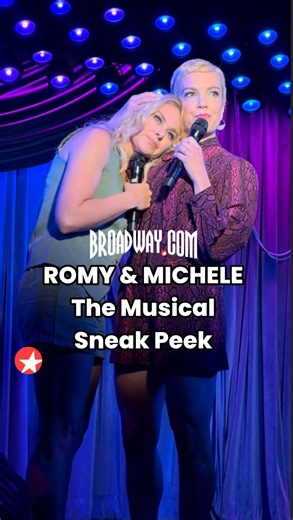 Broadway.com on Instagram: "Having a Romy and Michele morning at a special preview of Off-Broadway’s ROMY & MICHELE: THE MUSICAL. Laura Bell Bundy and Kara Lindsay star in the stage to screen adaptation hitting the stage October 14th. Time to tap over to Broadway.com for tickets! #romyandmichele #laurabellbundy #karalindsay #musicaltheatre"