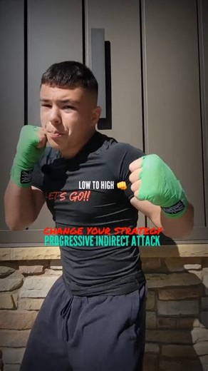 Lucian Mazzocco on Instagram: "Low to High Progressive Indirect Attack Low cross strike gets the opponent to drop their guard. While their face is open strike into a high front hook #boxing #mma #training #coach #striking #fitness #exercise #performance #power #gym"