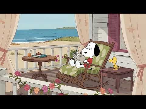 Snoopy Lazy Afternoon 🌼 Soft Jazz for Good Mood