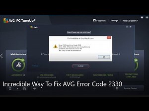 Incredible Way To Fix AVG Error Code 2330